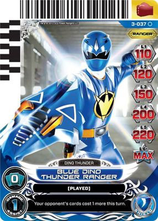 Blue Dino Thunder Ranger 037